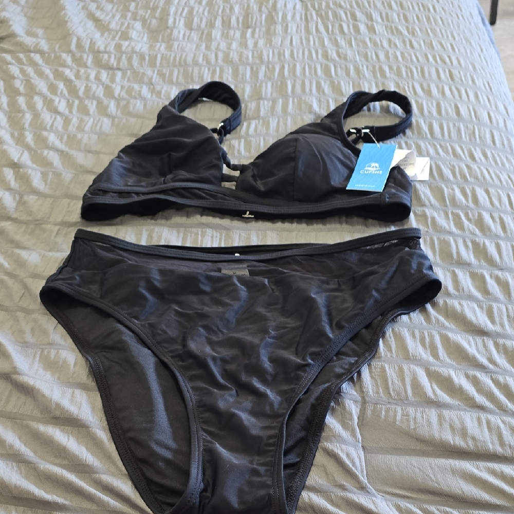 Cupshe Black Bikini Set